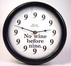 no wine before 9